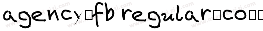 agency-fb regular-co字体转换